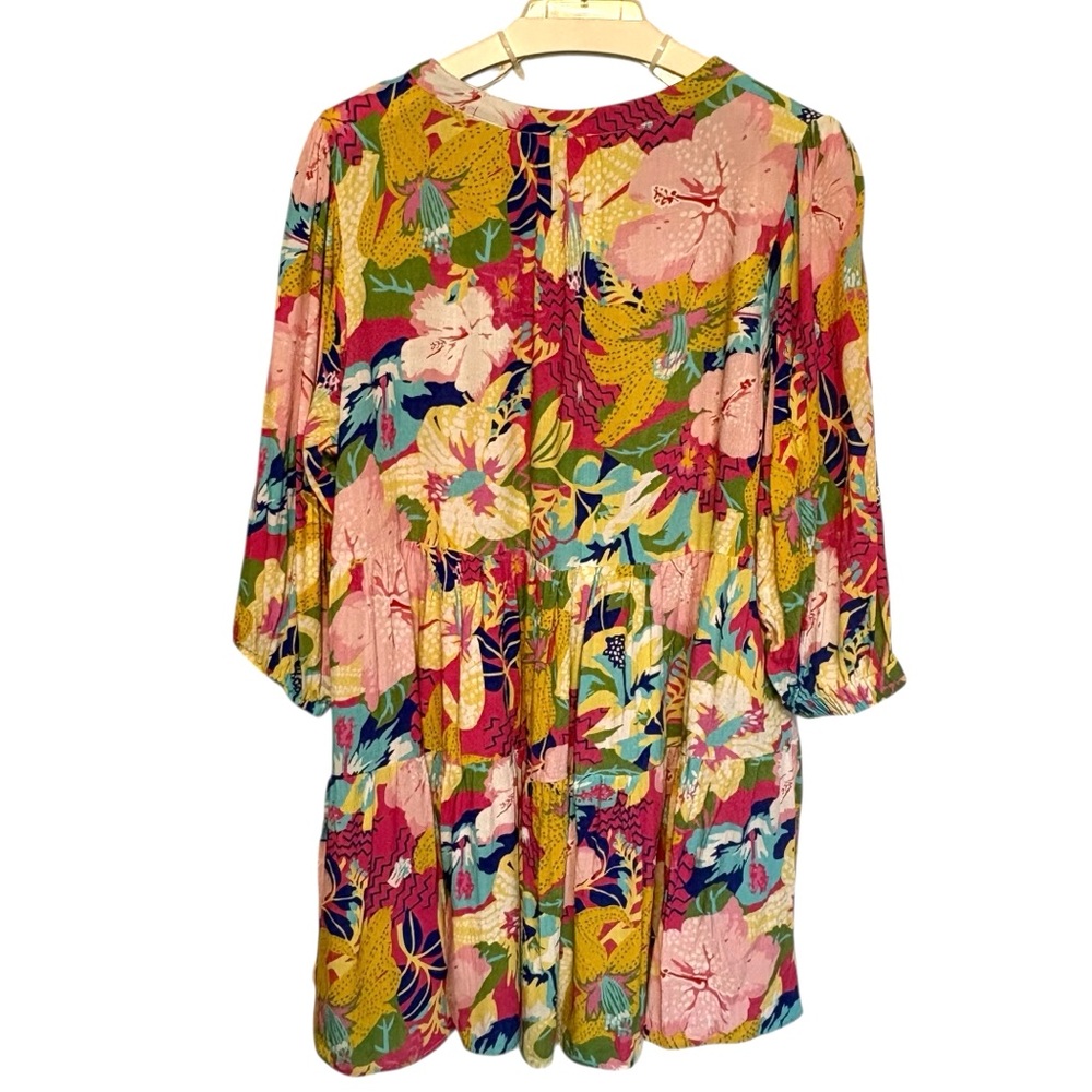 UMGEE Elora Split Neck Floral Dress - Picture 2 of 11